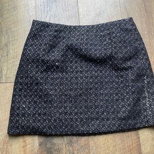 Navy and black tweed miniskirt size 2